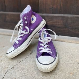 Purple Converse High Tops (Chuck Taylors)